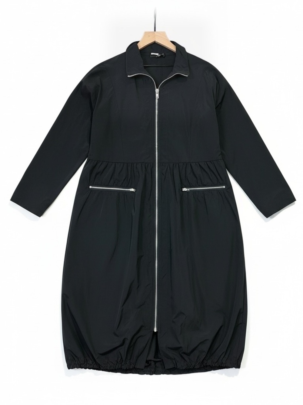 Sun Kim Black Long Sleeve Full-Zip Long Sleeve Jacket Dress Size Small